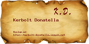 Kerbolt Donatella névjegykártya